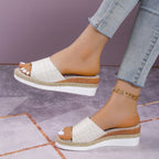 Damen Espadrilles Sandalen im modernen Karomuster