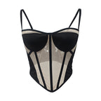 Damen figurformendes Bustier mit transparenten Einsätzen R&B