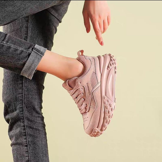Damen Sportliche Chunky Sneakers mit atmungsaktiver Mesh-Oberfläche und gepolsterter Sohle R&B