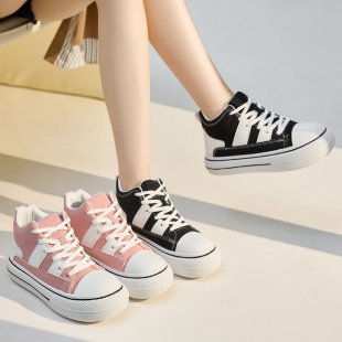 Damen Hohe Sneakers mit trendigen Kontrastelementen R&B
