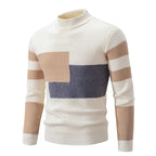 Herren modischer Pullover mit strukturiertem Blockdesign R&B