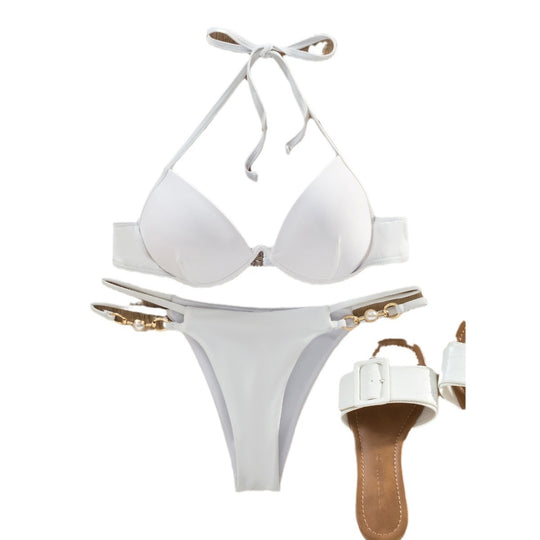 Damen Designer-Bikini mit luxuriösen Schmuckdetails R&B