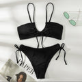 Damen Bikini-Set mit bindbarem Oberteil und hohem Beinausschnitt R&B