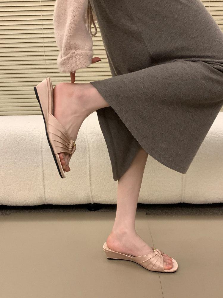 Damen Elegante Mules mit modischem Knoten-Design R&B