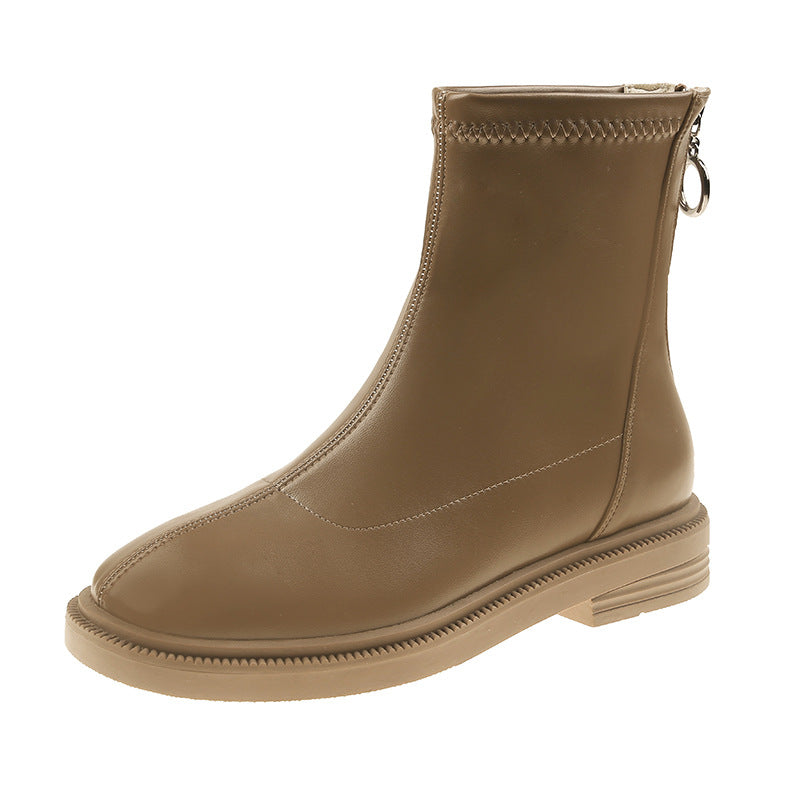 Damen Modische Chelsea-Stiefel mit flexiblem Reißverschluss und strapazierfähiger Sohle R&B