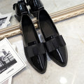 Damen elegante Ballerinas mit breitem Schleifenelement R&B