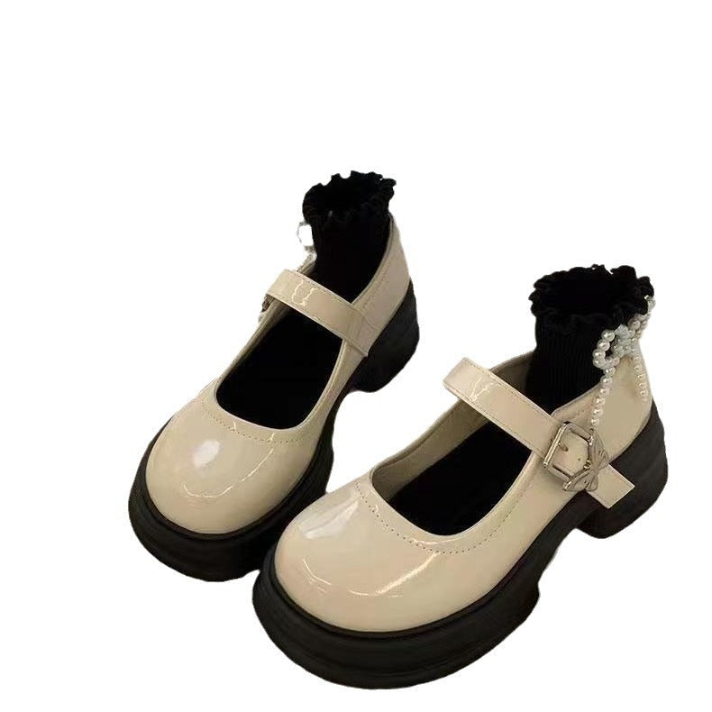 Damen Elegante Ballerinas mit modischer Schnalle