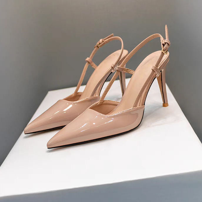 Damen Slingback Pumps mit spitzem Zehenbereich und elegantem Riemchen R&B