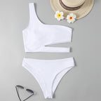 Damen Einseitiger Bikini mit innovativem Cut-Out