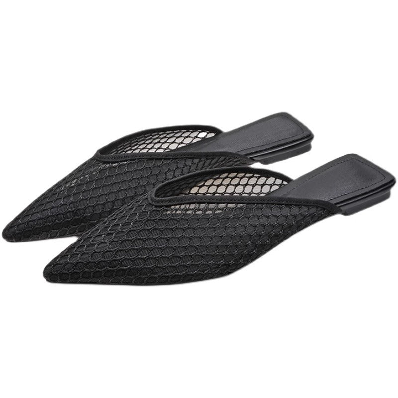 Damen spitze Mules mit Netzdesign R&B