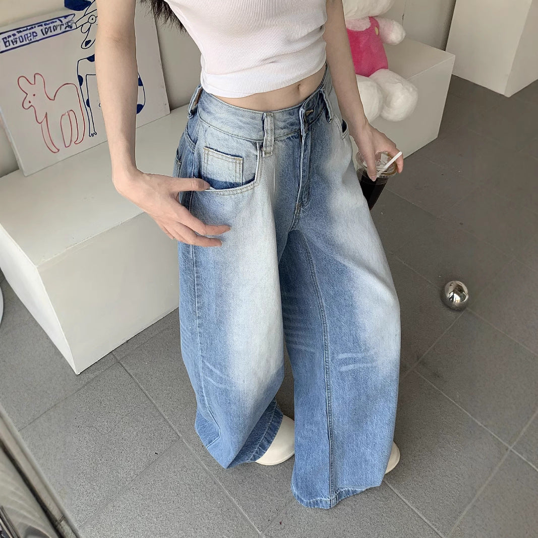 Damen Weite Jeanshose R&B