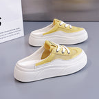 Damen Freizeitsneaker mit elastischem Design und dicker Laufsohle R&B
