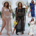 Damen eleganter Strandsarong mit fransigen Akzenten R&B