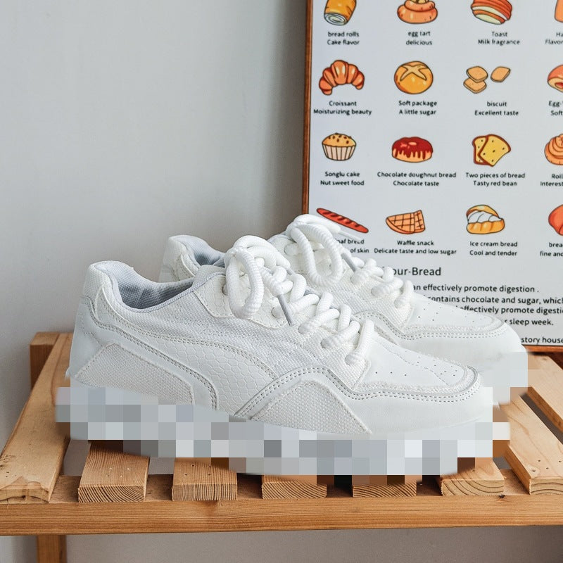Damen modische Sneakers mit hoher Plattform und atmungsaktiver Oberflächenstruktur R&B