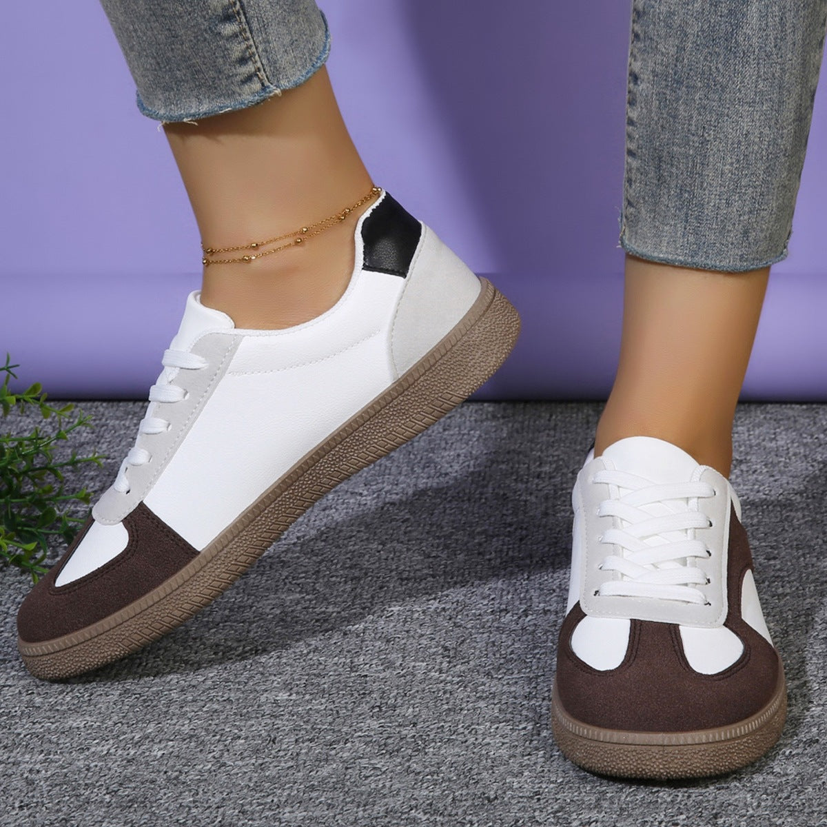 Damen Sportliche Sneaker mit modischem Design und rutschfester Sohle R&B
