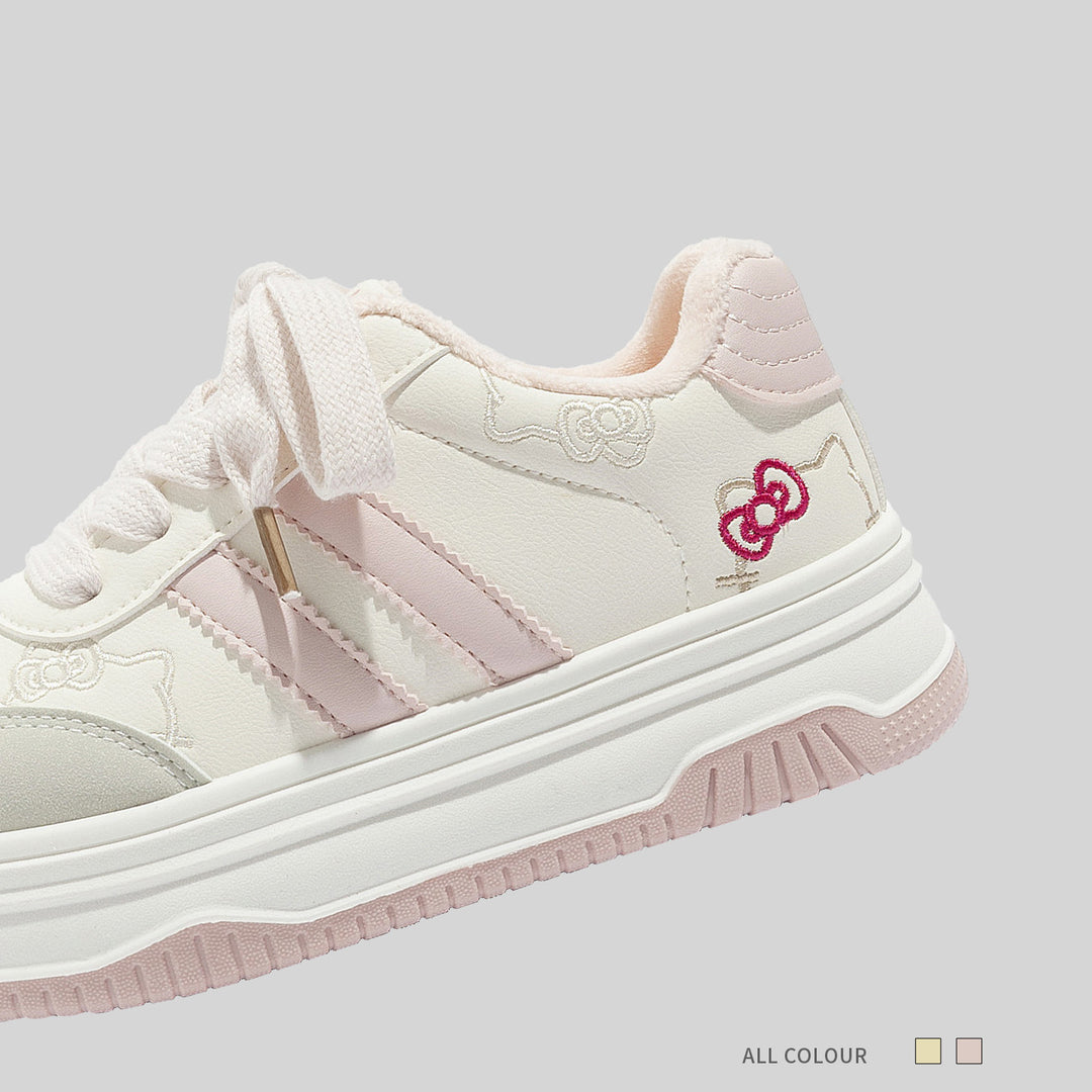 Damen Sportliche Sneaker mit weicher Innenpolsterung und blumigem Design R&B