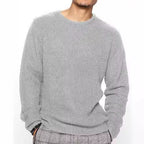Herren Strukturierter Pullover mit Rundhalsausschnitt R&B