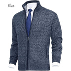 Herren modischer Strickjacke mit hohem Kragen und Reißverschluss R&B