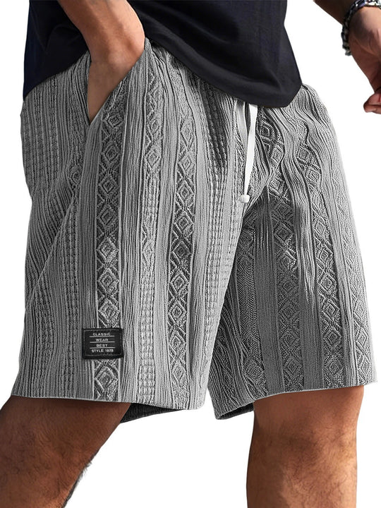 Herren Stilvolle Freizeithosen im lässigen Strickdesign R&B