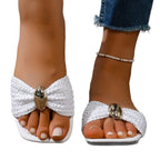 Damen Trendige Riemensandalen mit dekorativem Schleifendetail R&B