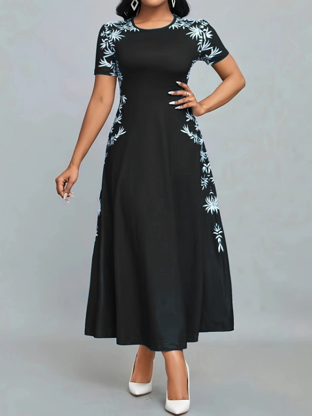 Damen Elegantes Maxikleid mit floralen Stickereien R&B