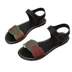 Damen Komfortable Sandalen mit stilvollem Blattdesign und verstellbarem Riemen R&B