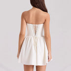 Damen Bustierkleid mit ausgestelltem Rock EB