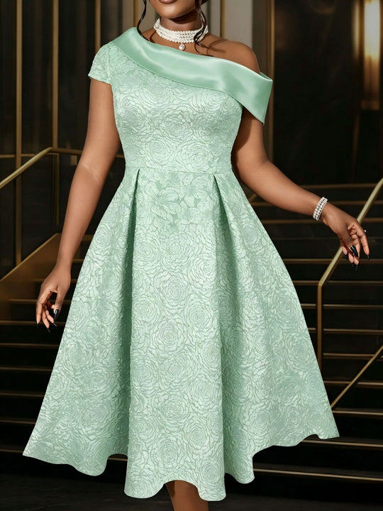 Damen elegantes A-Linien Kleid R&B