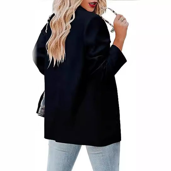 Damen Modischer Blazer mit lässigem Schnitt R&B