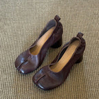 Damen Modische Ballerinas mit elegantem Schnitt und hohem Absatz R&B