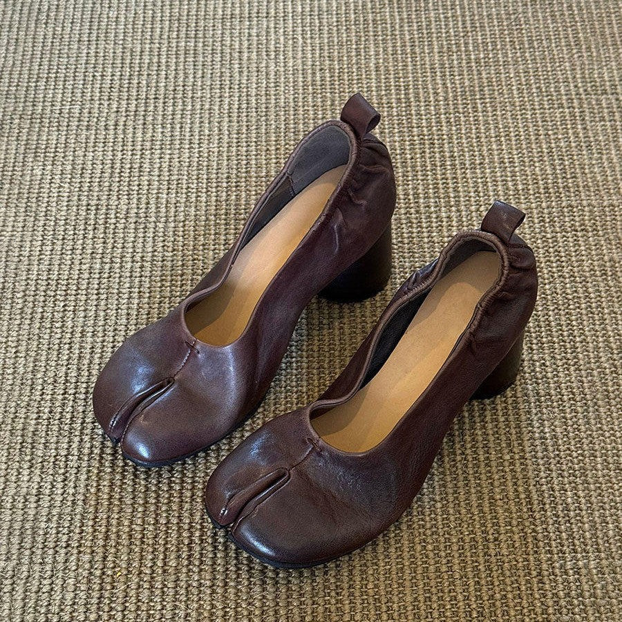 Damen Modische Ballerinas mit elegantem Schnitt und hohem Absatz R&B