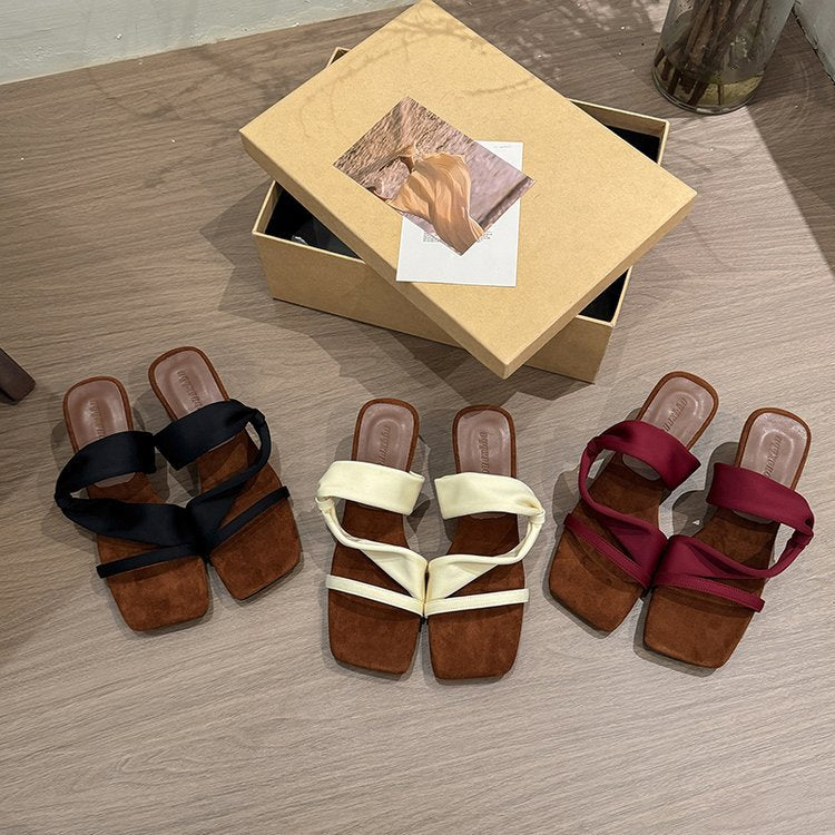 Damen elegante Sandalen mit modischem Riemchen und komfortablem Fußbett R&B