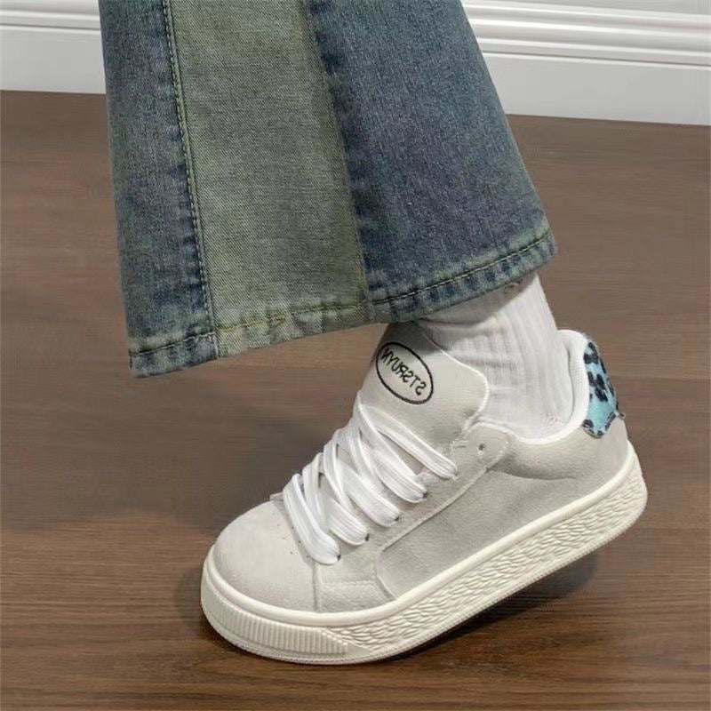 Damen Modische Sneakers mit weichem Obermaterial und rutschfester Sohle