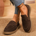 Damen Mokassinsocken mit weichem Wildleder und ergonomischem Fußbett R&B