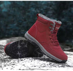 Damen gefütterte Winterstiefel mit rutschfester Profilsohle R&B