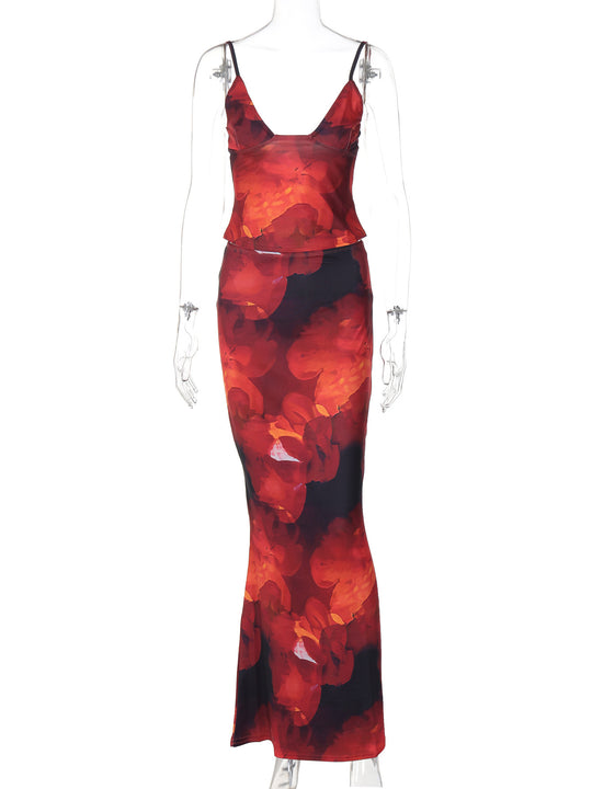 Damen Elegantes und figurbetontes Leopardenset R&B