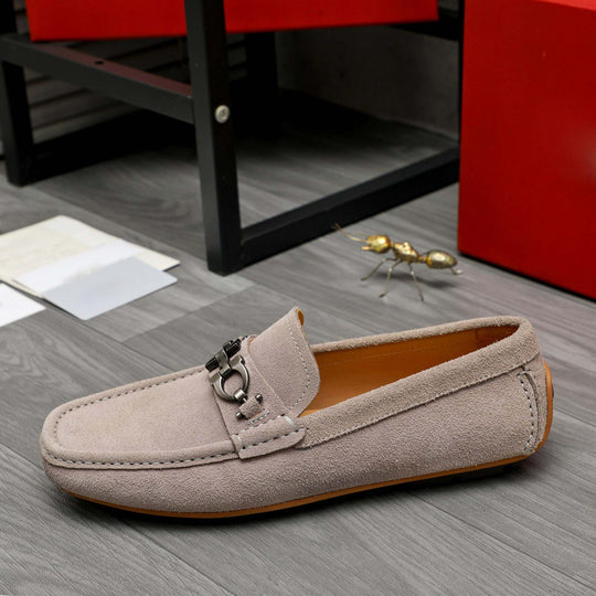 Damen Mokassin mit elegantem Zierdetail und hochwertiger Wildlederoberfläche R&B