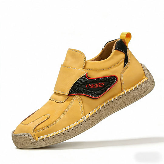 Herren Bequeme und modische Freizeitschuhe mit Klettverschluss R&B