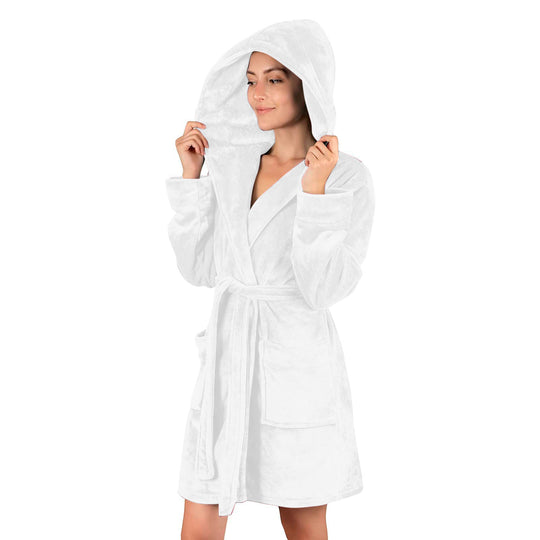 Damen Bademantel aus weichem Mikrofaserstoff R&B
