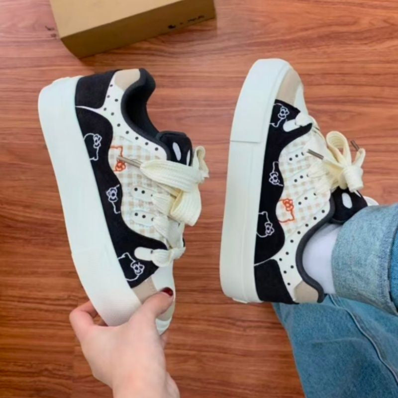 Damen Sportliche Sneaker mit einzigartigem Tiermotiv und bequemer Dämpfung