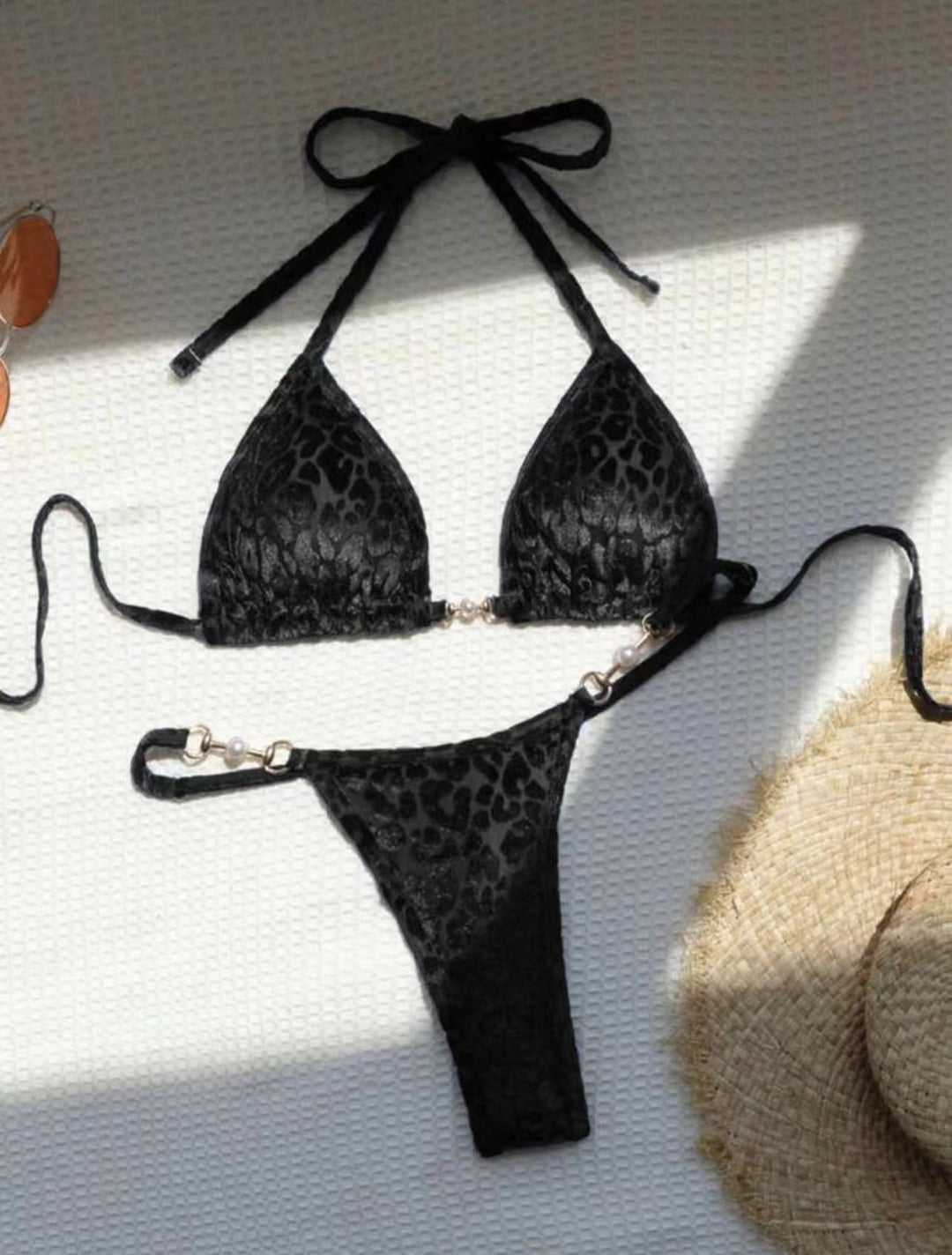 Damen Triangel-Bikini mit dekorativen Akzenten und raffiniertem Schnitt R&B