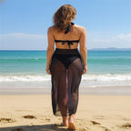 Damen Strandkleid mit modischem Wickeldesign und floralem Schnitt R&B