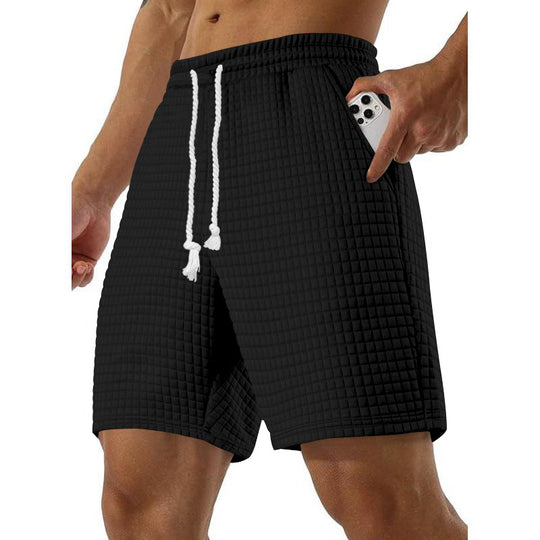 Herren Sportliche Freizeit-Shorts aus atmungsaktivem Material mit praktischen Seitentaschen R&B