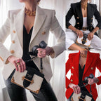 Damen Elegante taillierte Blazerjacke mit goldenen Knöpfen R&B