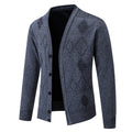 Herren Strickjacke mit eleganter Rautenstruktur R&B