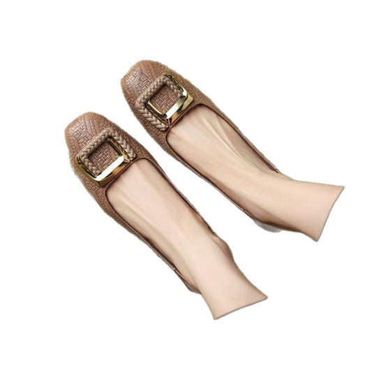 Damen Ballerinas mit eleganter Schnallenverzierung und komfortablem Fußbett R&B