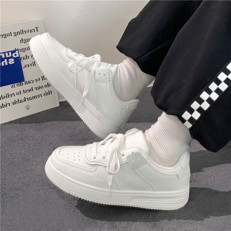 Damen modische Sneakers aus hochwertigem Kunstleder mit gepolsterter Sohle R&B