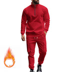 Herren sportlicher Sweatanzug mit höherem Kragen und praktischen Taschen R&B