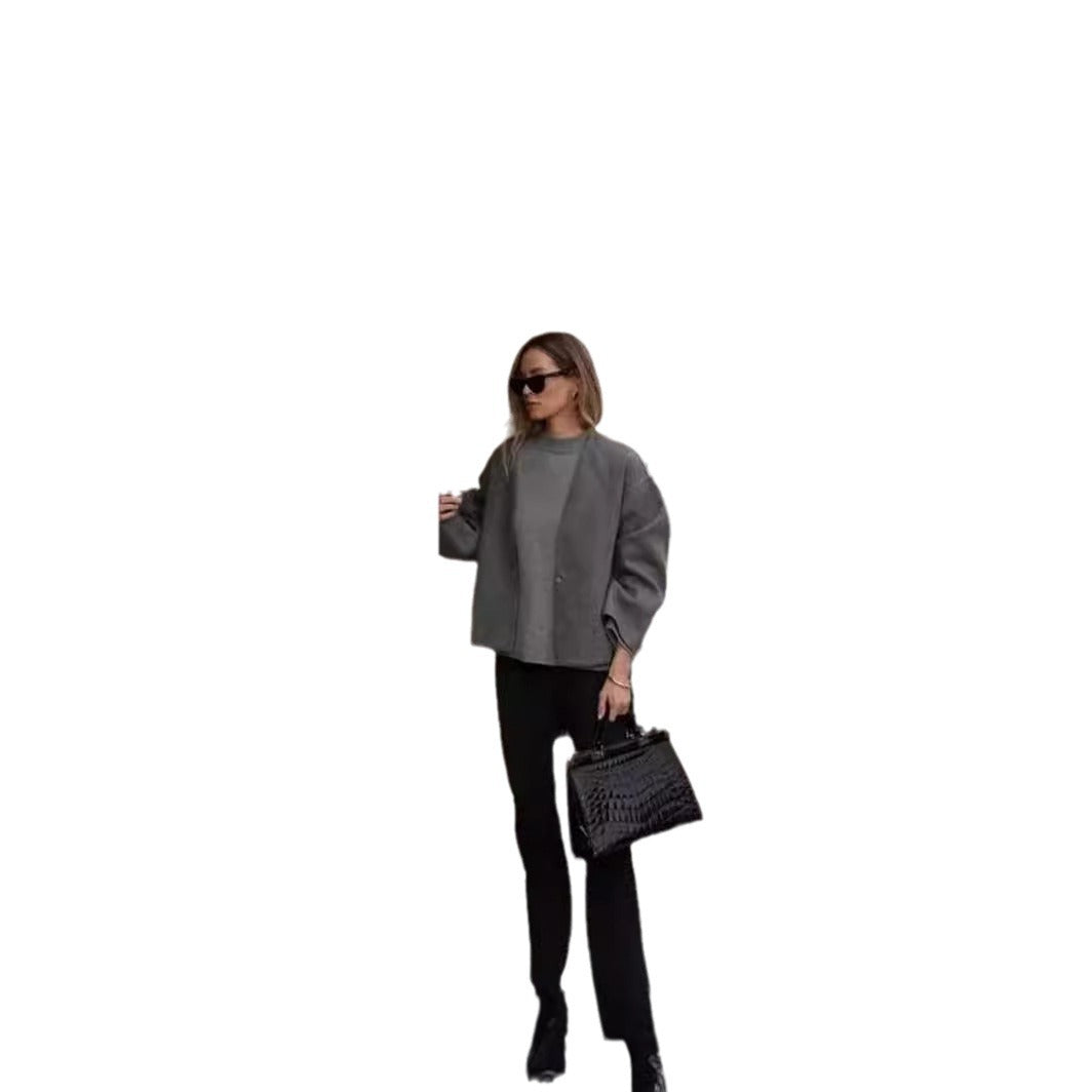 Damen leichte Oversize-Jacke R&B