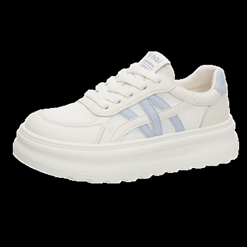 Damen Sportliche Sneaker mit bequemer Plateausohle und atmungsaktiver Obermaterialstruktur R&B